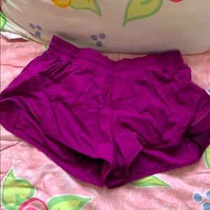 Purple lulu shorts size 8 hotty hot